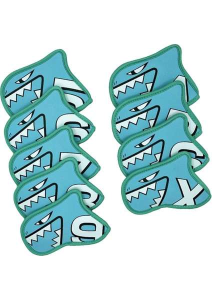 9 Adet Golf Kulübü Kafa Kapakları Su Geçirmez Koruma Muhafızları Golf Demir Kapak Seti Açık Mavi (Yurt Dışından) fırsatları