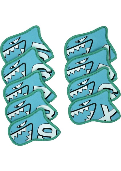 9 Adet Golf Kulübü Kafa Kapakları Su Geçirmez Koruma Muhafızları Golf Demir Kapak Seti Açık Mavi (Yurt Dışından) indirimleri