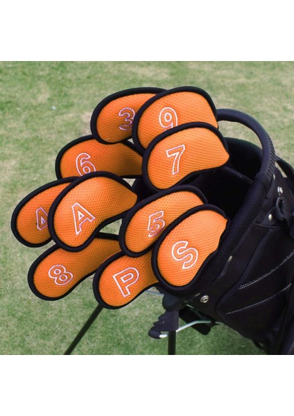 10 /paket Meshy Golf 3,4,5,6,7,8,9,s,a, Most Irons Turuncu (Yurt Dışından) modelleri