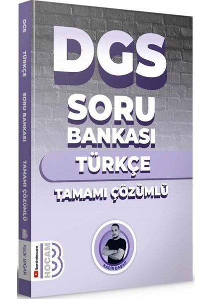 2024 DGS Türkçe Tamamı Çözümlü Soru Bankası