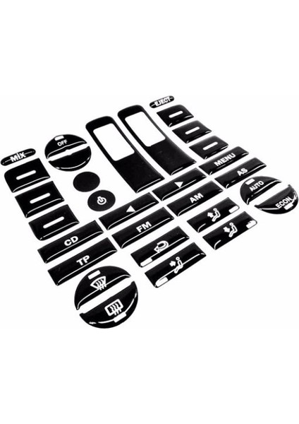 Fiat Caddy Touch Plus Teyp Tuş Takımı Maun Kaplama Piano Black