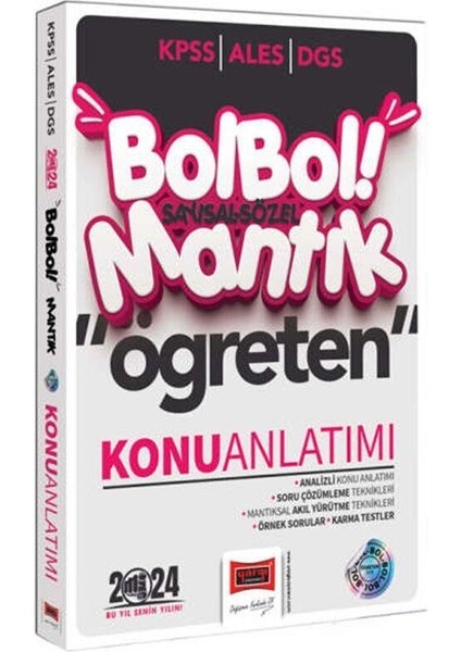 2024 KPSS ALES DGS Bol Bol Öğreten Sayısal Sözel Mantık Konu Anlatımı