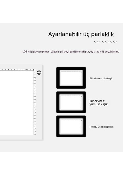 Üç Vites Karartma LED Anime Kopyalama Masası Çizim Tahtası (Yurt Dışından)