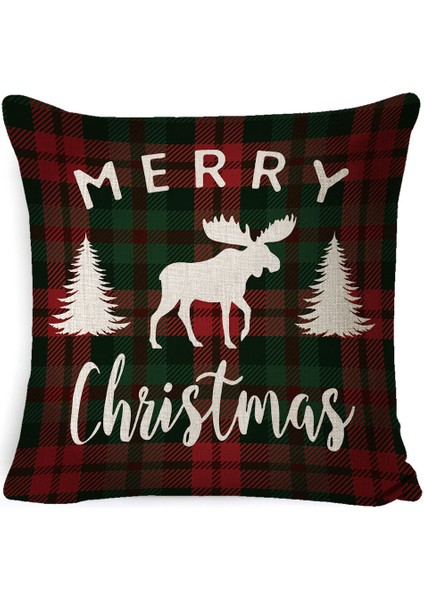 45CM Dekorasyon Noel Düz Renk Desen Yastık (Yurt Dışından)