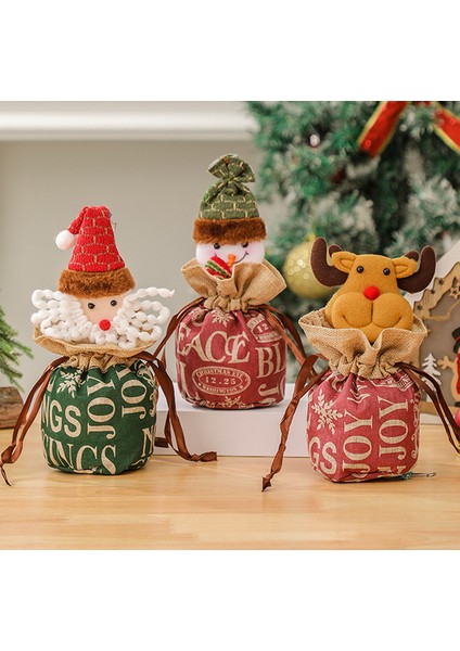 Sevimli Şeklinde Elk Kardan Adam Noel Hediye Çantası (Yurt Dışından) fiyatları