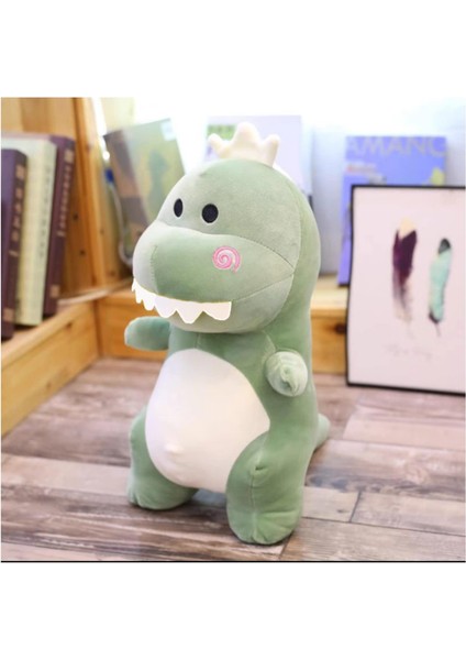 3D Sevimli Tasarım 13,7 Inç Dinozor Peluş Oyuncak, Peluş ve Yumuşak Dinozor Dolgulu Hayvan Yastık, Kızlar ve Erkekler Için Yeşil (Yurt Dışından)