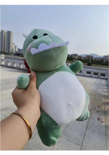 3D Sevimli Tasarım 13,7 Inç Dinozor Peluş Oyuncak, Peluş ve Yumuşak Dinozor Dolgulu Hayvan Yastık, Kızlar ve Erkekler Için Yeşil (Yurt Dışından)