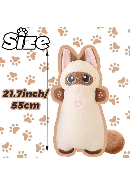 Kedi Peluş Yastık 21 ''uzun Kedi Yastık Sevimli Siyah Doldurulmuş Hayvanlar Peluşlar Kawaii Kedi Vücut Yastığı Peluş Çocuklar Kızlar Için Doğum Günü Hediyesi (Yurt Dışından) fiyatları