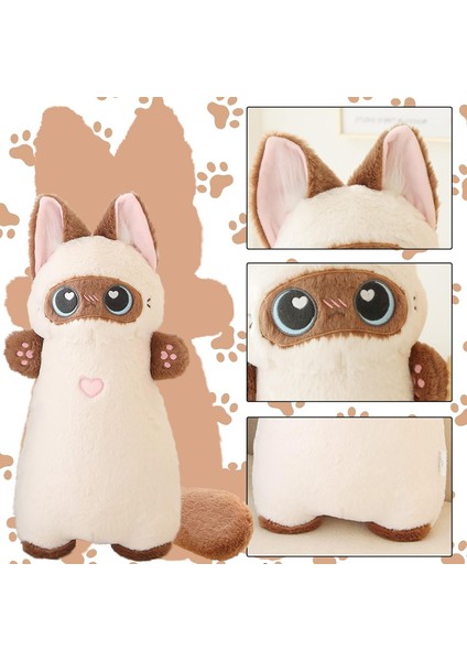 Kedi Peluş Yastık 21 ''uzun Kedi Yastık Sevimli Siyah Doldurulmuş Hayvanlar Peluşlar Kawaii Kedi Vücut Yastığı Peluş Çocuklar Kızlar Için Doğum Günü Hediyesi (Yurt Dışından) modelleri