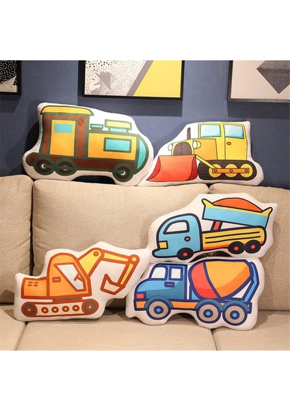 3D Tren Peluş Yastık Doldurulmuş Araç Trenleri Squishy Peluş Oyuncak Kanepe Atma Yastık Minderi, 19,6 Inç / 50 Cm… (Yurt Dışından)