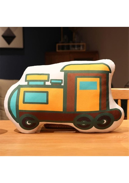 3D Tren Peluş Yastık Doldurulmuş Araç Trenleri Squishy Peluş Oyuncak Kanepe Atma Yastık Minderi, 19,6 Inç / 50 Cm… (Yurt Dışından)