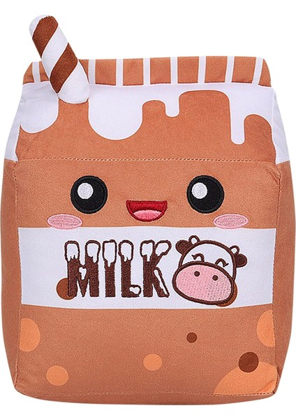 Sevimli Çikolatalı Süt Peluş Yastık Dolması Hayvan Oyuncaklar Kawaii Peluş Karikatür Yumuşak Bebek Ev Sarılma Hediyeler Çocuklar Için Kahverengi 9.8 Inç (Yurt Dışından)