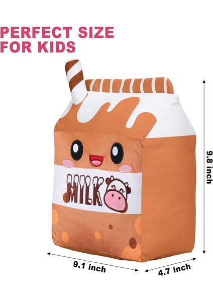 Sevimli Çikolatalı Süt Peluş Yastık Dolması Hayvan Oyuncaklar Kawaii Peluş Karikatür Yumuşak Bebek Ev Sarılma Hediyeler Çocuklar Için Kahverengi 9.8 Inç (Yurt Dışından) modelleri