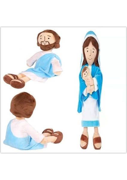 Isa Peluş Bebek Arkadaşım Hıristiyan Oyuncaklar Anne Meryem Tutan Bebek Dolması Isa Hediye 13 Inç Mesih Dini Kurtarıcı Şekil Oyuncaklar Erkekler Kızlar Için Noel Süsleri (Yurt Dışından)