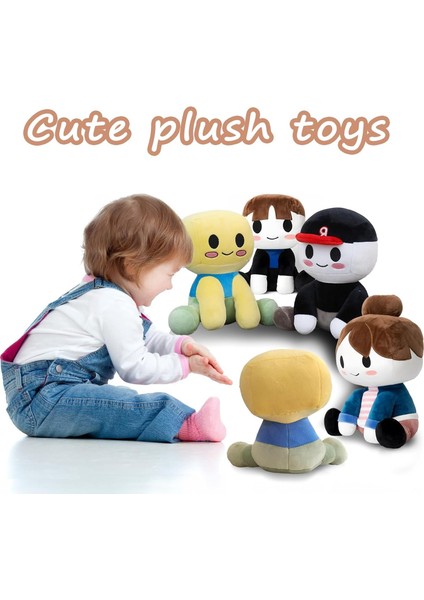 Blox Buddies Peluş, 7.8 "bacon Buddy Plushie Saç Noob Peluş, Oyuncaklar Misafir Buddy Hayranlar Için Dolması Bebek Yastık (Yurt Dışından)