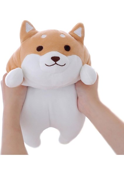 Shiba Inu Köpek Peluş Yastık, Sevimli Corgi Akita Doldurulmuş Hayvanlar Bebek Oyuncak Sevgililer Günü Hediyesi Için Hediyeler, Noel, Kanepe Sandalye, Kahverengi Yuvarlak Göz, 15" (Yurt Dışından)