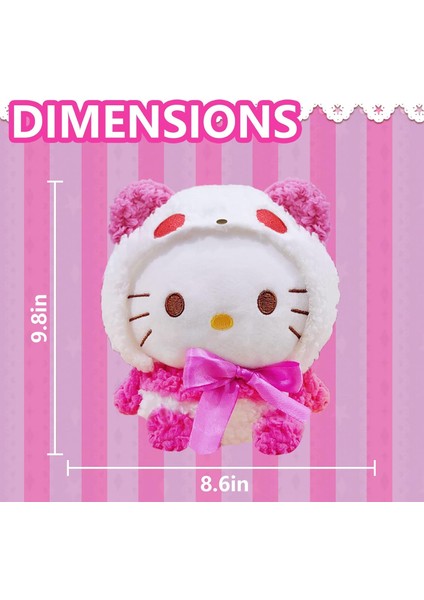 Kawaii Peluş Oyuncaklar, 10 Inç Sevimli Hello Kitty Peluş, Kitty Kedi Peluş Bebekler, Hello Kitty Doldurulmuş Hayvanlar Peluş Şekil Oyuncak, Kız Çocuk Hayranları Için Hediyeler (Yurt Dışından)