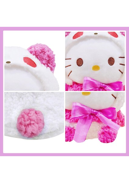 Kawaii Peluş Oyuncaklar, 10 Inç Sevimli Hello Kitty Peluş, Kitty Kedi Peluş Bebekler, Hello Kitty Doldurulmuş Hayvanlar Peluş Şekil Oyuncak, Kız Çocuk Hayranları Için Hediyeler (Yurt Dışından)