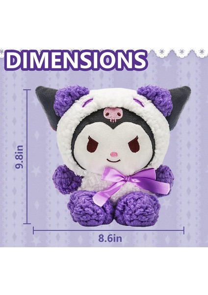 Kawaii Peluş Oyuncaklar, 10 Inç Sevimli Kuromi Peluş, Kuromi Peluş Bebekler, Kuromi Doldurulmuş Hayvanlar Peluş Şekil Oyuncak, Kız Çocuk Hayranları Için Hediyeler (Mor) (Yurt Dışından) modelleri
