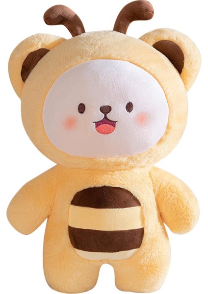 Arı Peluş Yastık Sevimli Bumble Bee Plushie Böcek Doldurulmuş Hayvan Çocuklar Için Hediye Sarı 9" (Yurt Dışından)