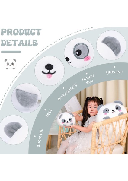 23.6 Inç Sevimli Panda Peluş Doldurulmuş Hayvan Silindirik Vücut Yastık, Süper Yumuşak Karikatür Sarılma Oyuncak Yatak Için Hediyeler, Çocuklar Uyku Kawaii Yastık (Yurt Dışından)