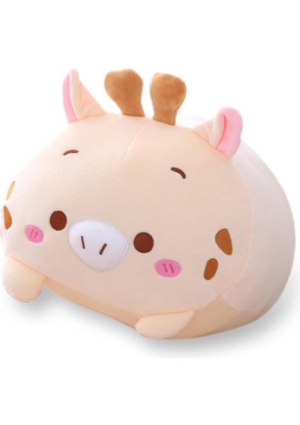8 Inç Sevimli Geyik Peluş Doldurulmuş Hayvan Silindirik Vücut Yastık, Süper Yumuşak Karikatür Sarılma Oyuncak Yatak Için Hediyeler, Çocuklar Uyku Kawaii Yastık (Yurt Dışından)