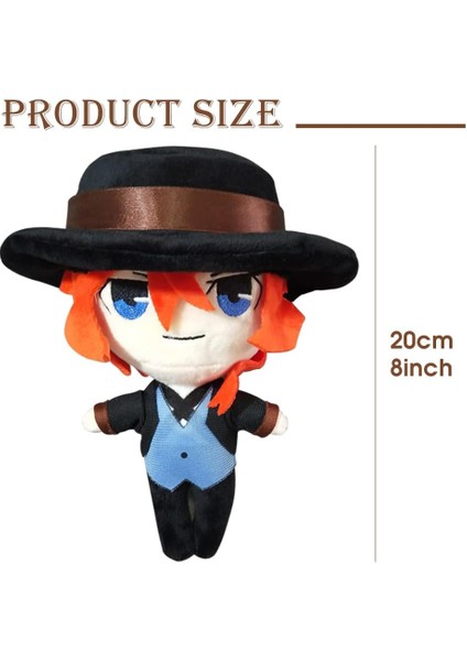 Chuuya Nakahara Peluş Oyuncaklar Anime Dolması Hayvan Peluş Karikatür Bsd Peluş 7.8 Inç Cadılar Bayramı Doğum Günü (Yurt Dışından) modelleri