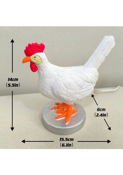 Ev Yatak Odası USB Horoz Yumurtlayan Gece Lambası (Yurt Dışından)