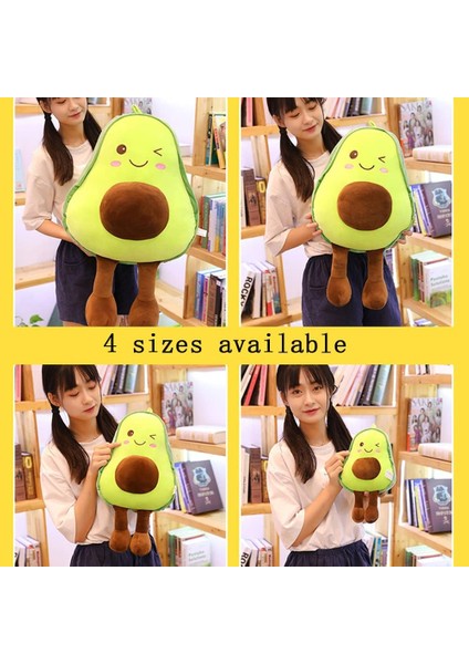 Avokado Yastık Peluş Oyuncak Sevimli Yaratıcı Meyve Bez Bebek Yastık Erkekler ve Kadınlar Hediye (Avokado, Büyük (23.2")) (Yurt Dışından)