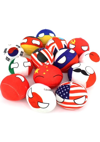 Ülke Topu Plushie Polonya Topu Peluş Oyuncak Ev Dekorasyonu, Çocuklar Için Hediye (Amerika-2, 4 Inç) (Yurt Dışından)