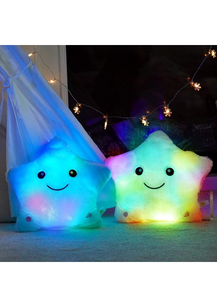 13 '' Light Up Twinkle LED Yıldız Peluş Yastıklar Gece Lambası Doldurulmuş Hayvan Oyuncaklar Çocuklar Için Doğum Günü Erkek Kız (Yurt Dışından)