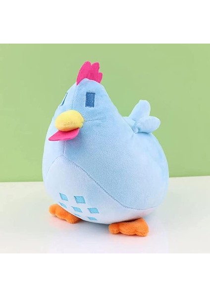 Stardew Peluş Oyuncak Vadi Bebek Tavuk Figürü Apple Juni Peluş Mo Bitkiler Doldurulmuş Hayvan Yeşil Yumuşak Peluş Yastık, Aileniz Için En Iyi Hediye 10" (Mavi) (Yurt Dışından)