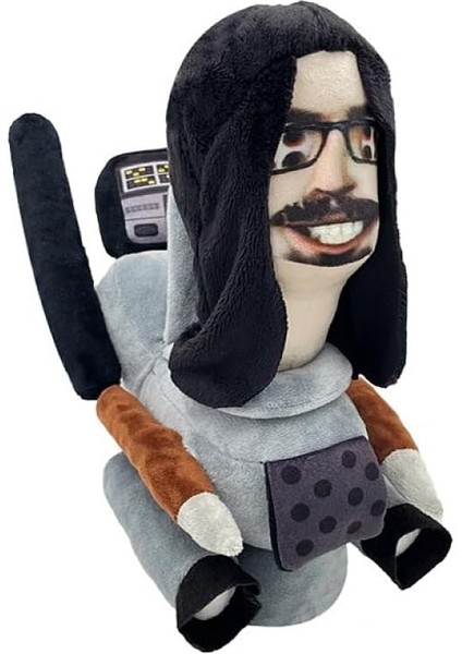 Skibidi Tuvalet Peluş Geeky Isa Skibidi Tuvalet Peluş Şekil Cadılar Bayramı Noel Doğum Günü Partisi Hediyeleri (1 Adet Geeky Isa Adam) (Yurt Dışından)