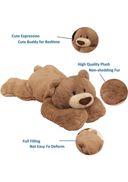 Ağırlıklı Doldurulmuş Hayvanlar, 3,3 Lbs Ağırlıklı Ayı Doldurulmuş Hayvan Oyuncak Kahverengi Ayı Peluş Atmak Yastık Erkekler Kızlar Için Hediyeler, 19,6 Inç (Yurt Dışından) fırsatları