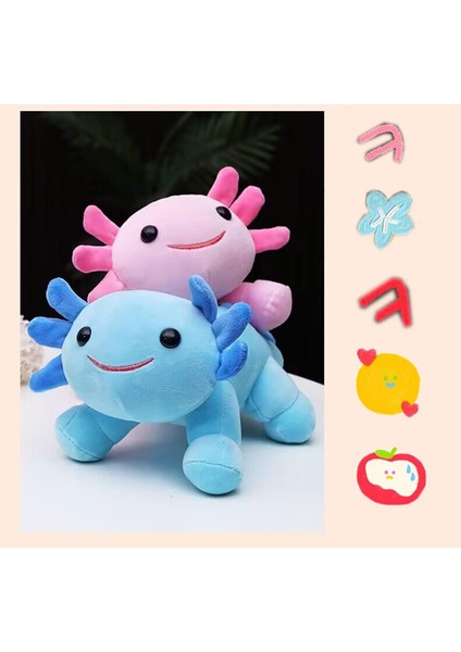 Axolotl Doldurulmuş Hayvan Sevimli Axolotl Peluş Bebek Yumuşak Oyuncak 9.8 Inç Hediye Kız Erkek Bebek Doğum Günleri Noel Çocuk Bayramı Cadılar Bayramı Şükran Günü (Axolotl Pembe) (Yurt Dışından)