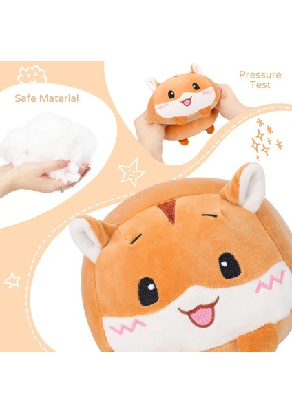 8 Inç Sevimli Sarı Hamster Peluş Doldurulmuş Hayvan Silindirik Vücut Yastık, Süper Yumuşak Karikatür Sarılma Oyuncak Yatak Için Hediyeler, Çocuklar Uyku Kawaii Yastık (Yurt Dışından) modelleri