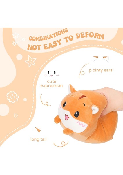 8 Inç Sevimli Sarı Hamster Peluş Doldurulmuş Hayvan Silindirik Vücut Yastık, Süper Yumuşak Karikatür Sarılma Oyuncak Yatak Için Hediyeler, Çocuklar Uyku Kawaii Yastık (Yurt Dışından) fırsatları