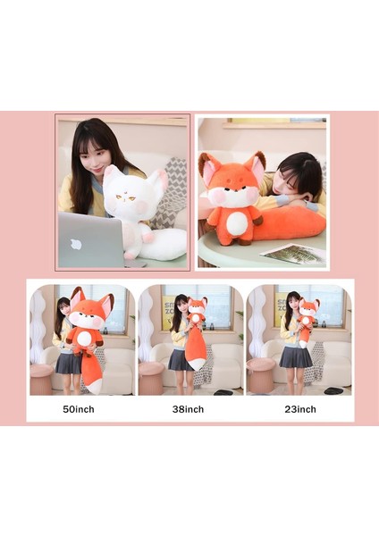 Kawaii Tilki Doldurulmuş Hayvanlar Peluş Yastık, Büyük Kuyruklu Tilki Peluş Oyuncaklar, Çocuk Kız Kız Arkadaşı Için Sevimli Yumuşak Peluşlar Doğum Günü (Mor, 23 Inç) (Yurt Dışından) modelleri