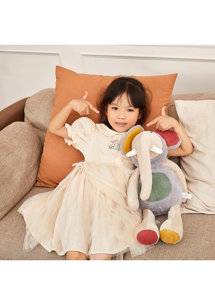 Lovely Supersoft Karft Stil Gri Bebek Fil Peluş, Doldurulmuş Hayvan, Çocuklar Için Sarılma Yatıştırıcı Oyuncaklar, Boyut S 15" (Bebek Fil) (Yurt Dışından)