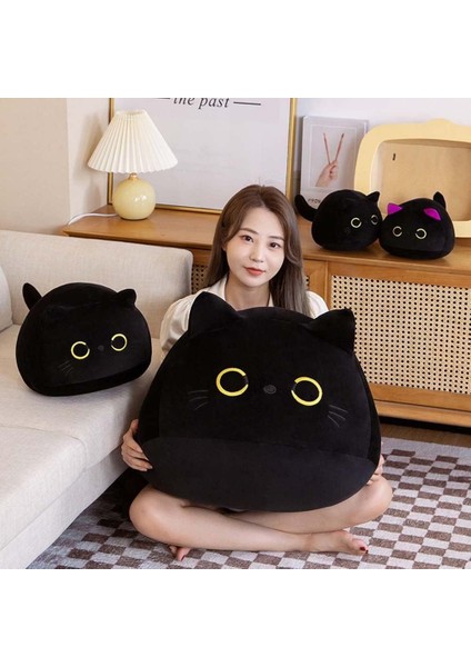 Kedi Peluş Bebek Çocuk Peluş Hayvan Oyuncak Peluş Yastık Bulanık Hayvan Ev Dekorasyon Hayvan Peluş Pet Peluche Siyah Kedi Doldurulmuş Oyuncaklar (25 Cm, Mor) (Yurt Dışından) fiyatları