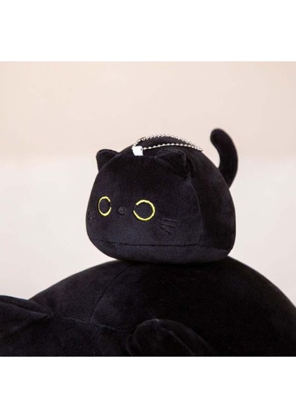 Kedi Peluş Bebek Çocuk Peluş Hayvan Oyuncak Peluş Yastık Bulanık Hayvan Ev Dekorasyon Hayvan Peluş Pet Peluche Siyah Kedi Doldurulmuş Oyuncaklar (25 Cm, Mor) (Yurt Dışından) indirimleri