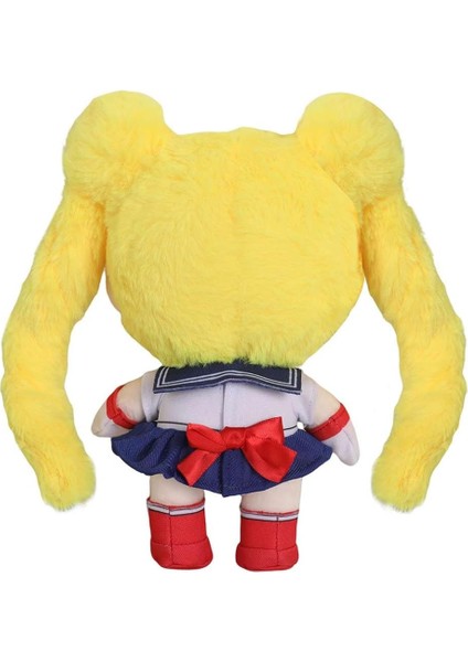 Sailor Peluş Ay Tsukino Usagi Plushie Anime Dolması Hayvan Yumuşak Karikatür Figürü Oyuncak Yastık Yastık Hediye (Sarı) (Yurt Dışından) modelleri