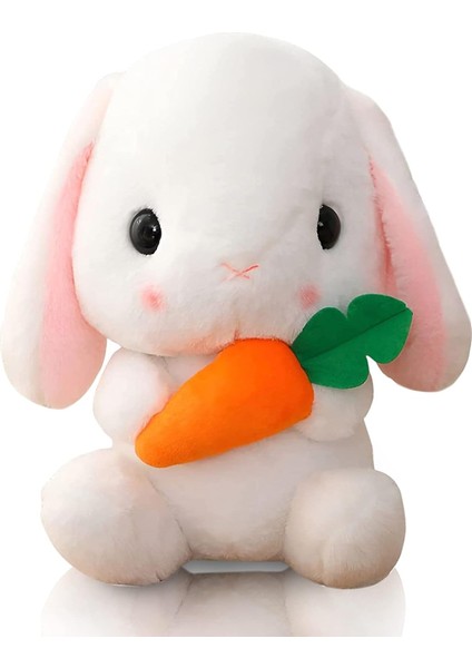 Tavşan Doldurulmuş Hayvan Paskalya Kulaklı Tavşan Peluş Sevimli Beyaz Tavşan Peluş Oyuncak Havuçlu Kabarık Kawaii Yumuşak Sarılma Uyku Yastığı (Yurt Dışından) fiyatları