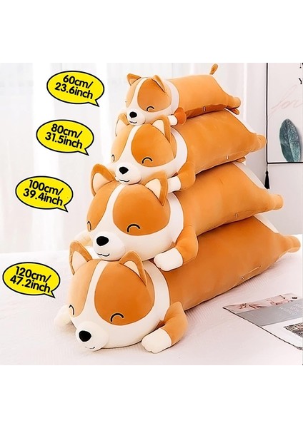 Shiba Inu Peluş Yastık Dolması Hayvan Köpek 47.2 Inç Sevimli Corgi Akita Yumuşak Peluş Oyuncak Kız Erkek Çocuklar Için Konfor Yastık Hediyeler (Turuncu, 120 Cm/47.2 Inç) (Yurt Dışından) indirimleri