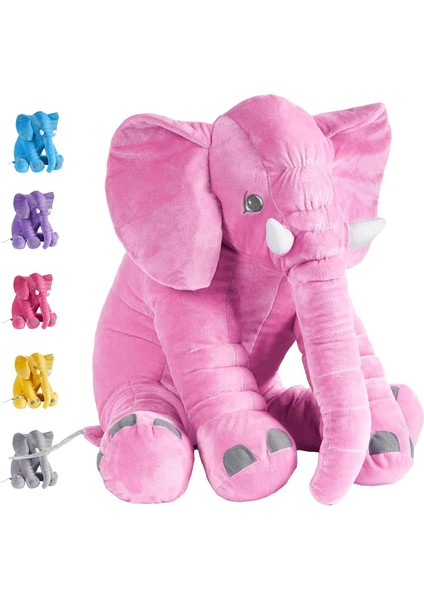 Fil Dolması Hayvan Peluş, 15.7in Sevimli Yumuşak Pembe Sarılma Fil Peluşlar Yastık Oyuncaklar Bebek Yetişkinler Için Kawaii Doğum Günü Hediyesi Çocuk Erkek Kız (Yurt Dışından)
