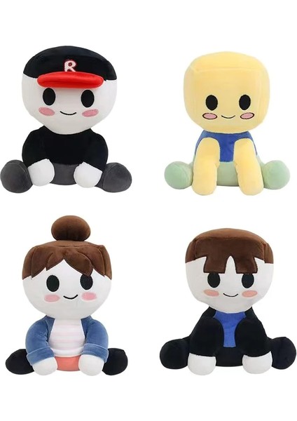 Blox Buddies Peluş 7.8 Inç Blox Buddy Bacon Saç Noob Plushie Pet x Oyuncaklar Dolması Peluş Yastık Dekorasyon (Yurt Dışından)