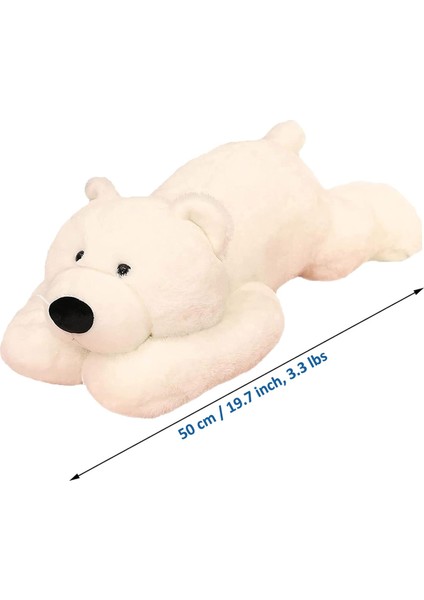 Ağırlıklı Doldurulmuş Hayvanlar, 3,3 Lbs Ağırlıklı Kutup Ayısı Doldurulmuş Hayvan Oyuncak Beyaz Ayı Ağırlıklı Peluş Hayvanlar Erkekler Kızlar Için Hediyeler Atmak, 19,6 Inç (Yurt Dışından)