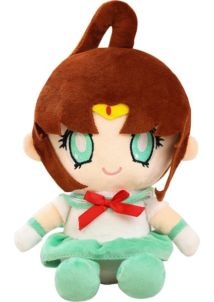 Sailor Peluş Ay Bebek Tsukino Usagi Plushie Anime Dolması Hayvan Yumuşak Karikatür Figürü Oyuncak Yastık Yastık Hediye (Yeşil) (Yurt Dışından)