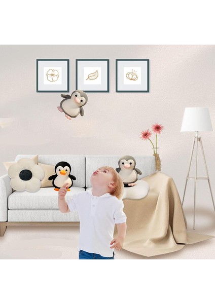 9.8ın Penguen Dolması Hayvan Peluş Sevimli Oyuncak Çocuklar Penguen Severler Için Hediyeler, Siyah (Yurt Dışından)