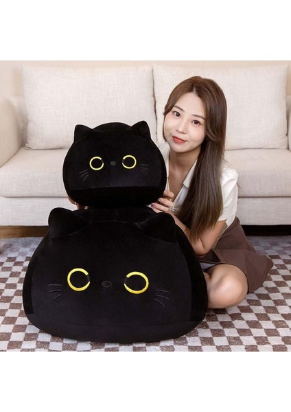 Kedi Peluş Bebek Çocuk Peluş Hayvan Oyuncak Peluş Yastık Bulanık Hayvan Ev Dekorasyon Hayvan Peluş Pet Peluche Siyah Kedi Doldurulmuş Oyuncaklar (15 Cm, Siyah) (Yurt Dışından) modelleri